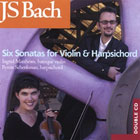 cover of cd: J.S. Bach: Six Sonatas for Violin and Harpsichord by Matthews and Schenkman