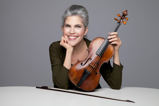Ingrid Matthews with her violin